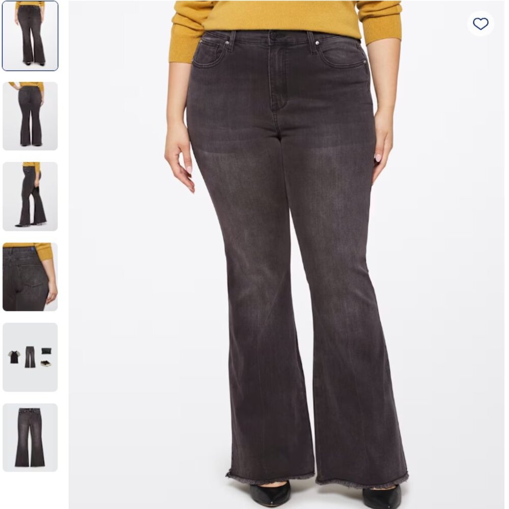 Revery Dark Wash Flare Jeans - Size 16